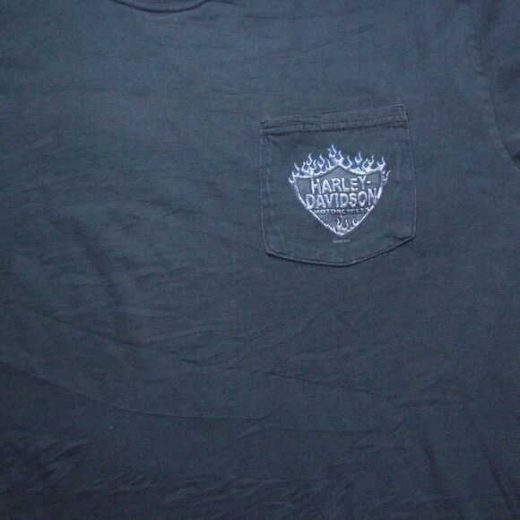 Y2k 06 Harley Davidson Motorcycle T-Shirt Mens Size L MORONEY'S NEWBURGH, NY - Picture 4 of 7